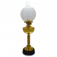 Brass Banquet Light with Pottery Base. Click for more information...