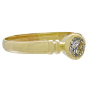 MID CENTURY MODERNIST 18ct Yellow Gold. 0.52 carat. Diamond ring. Click for more information...